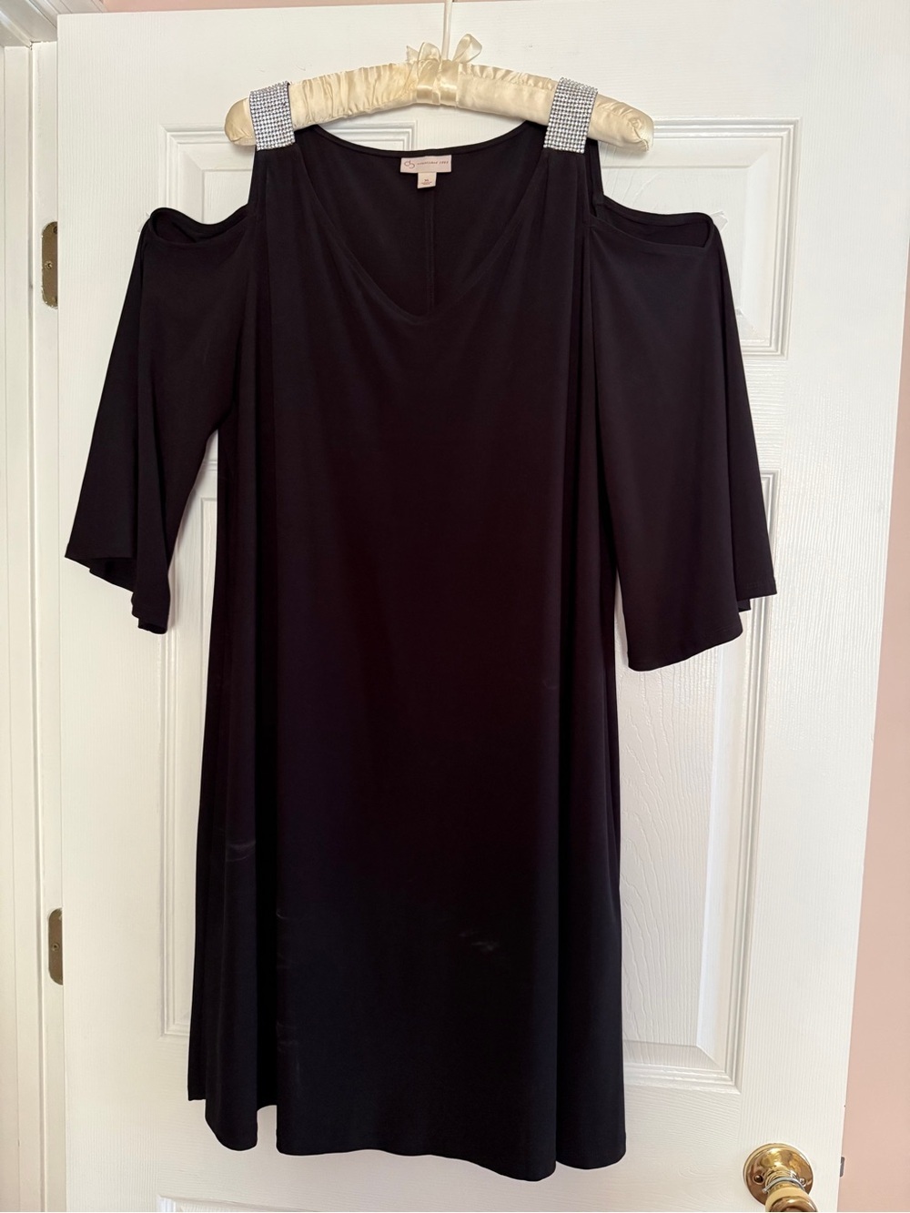 Black Dress Barn Cold Shoulder Wedding Guest Dress Size XL